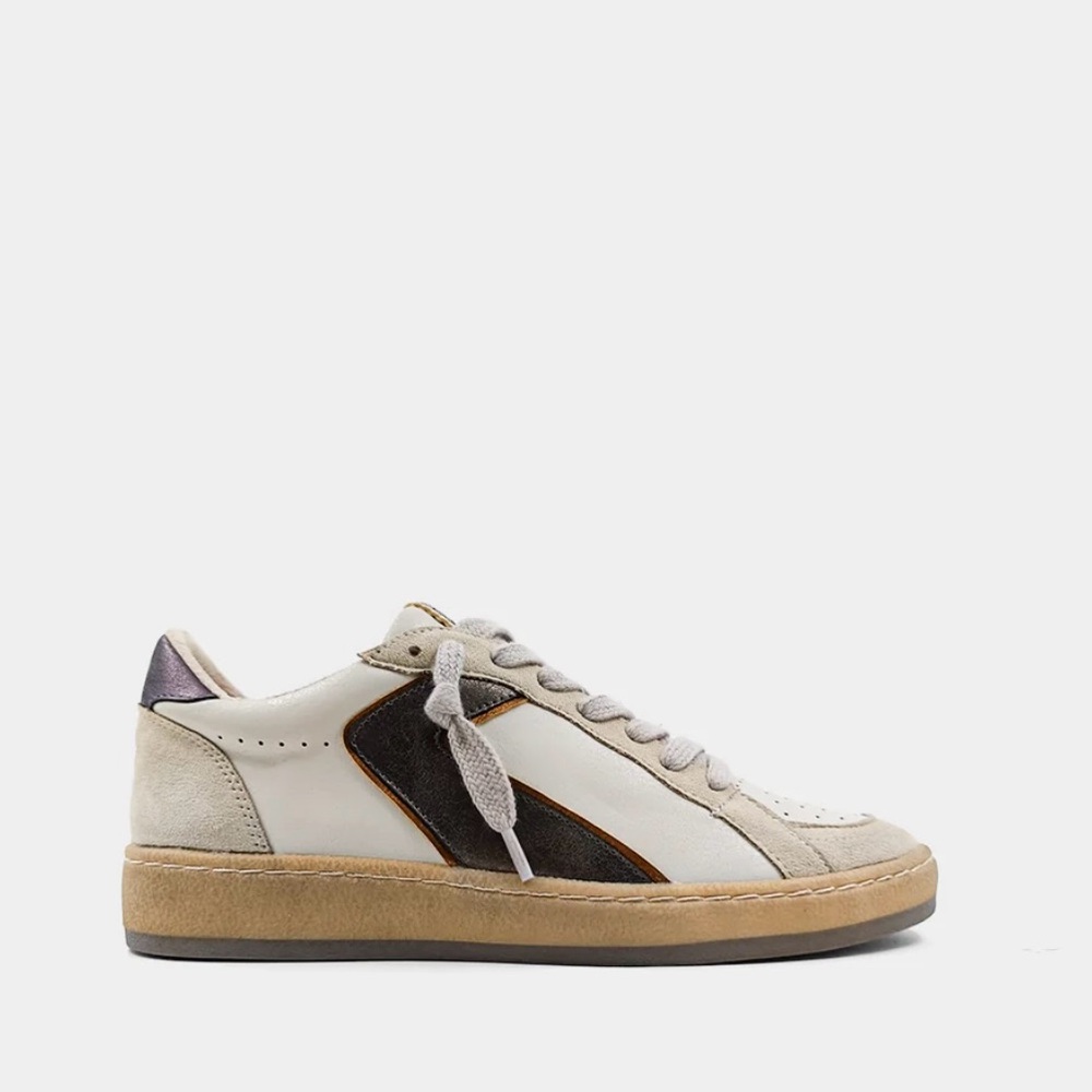 Like New Shu Shop Salma Pewter Sneaker